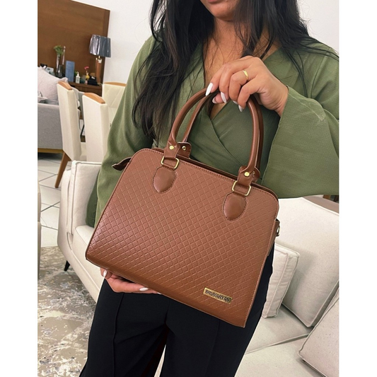 Bolsa Feminina Media Elegante de Mão e Alça Transversal Bolsa Femenina Tiracolo