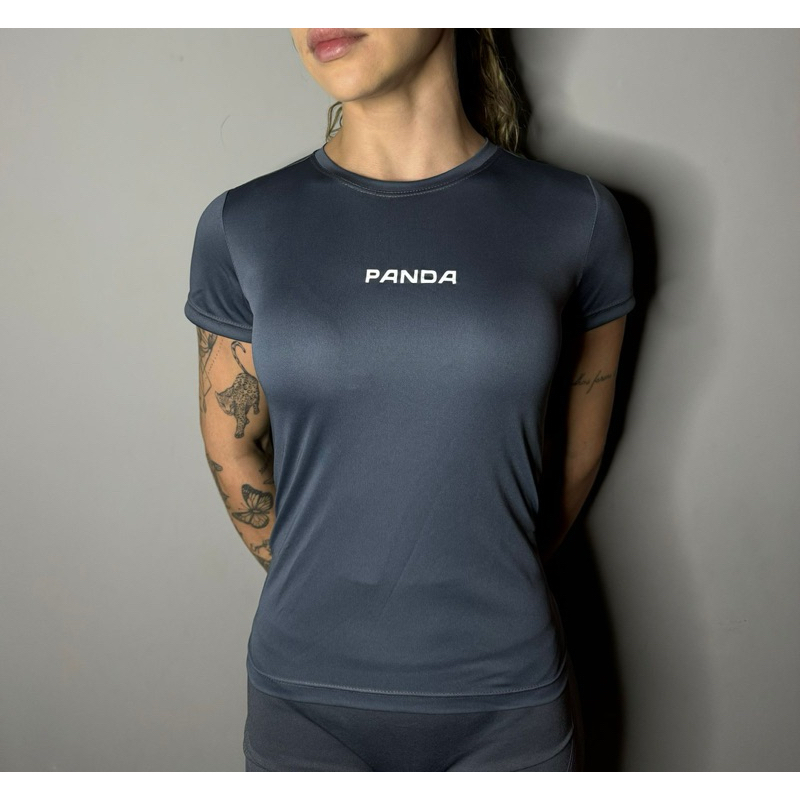 camiseta dry fit feminina com proteção uv para academia/corrida/treino (BL01)