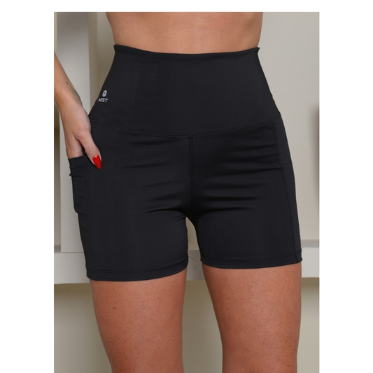 SHORT POLIAMIDA COM BOLSO ZERO TRANSPARÊNCIA REF:025