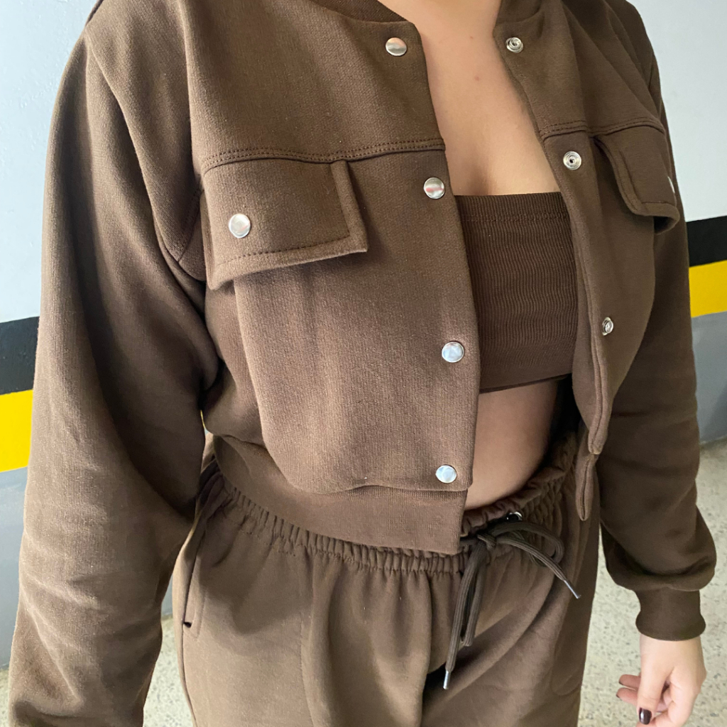 Conjunto Moletom Feminino Flanelado