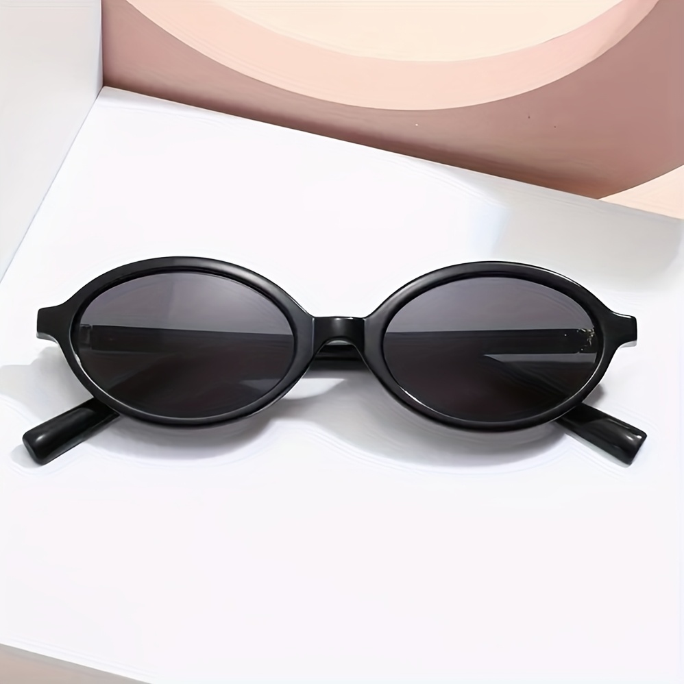 Óculos de sol feminino oval retrô, padrão tartaruga, estilo moderno