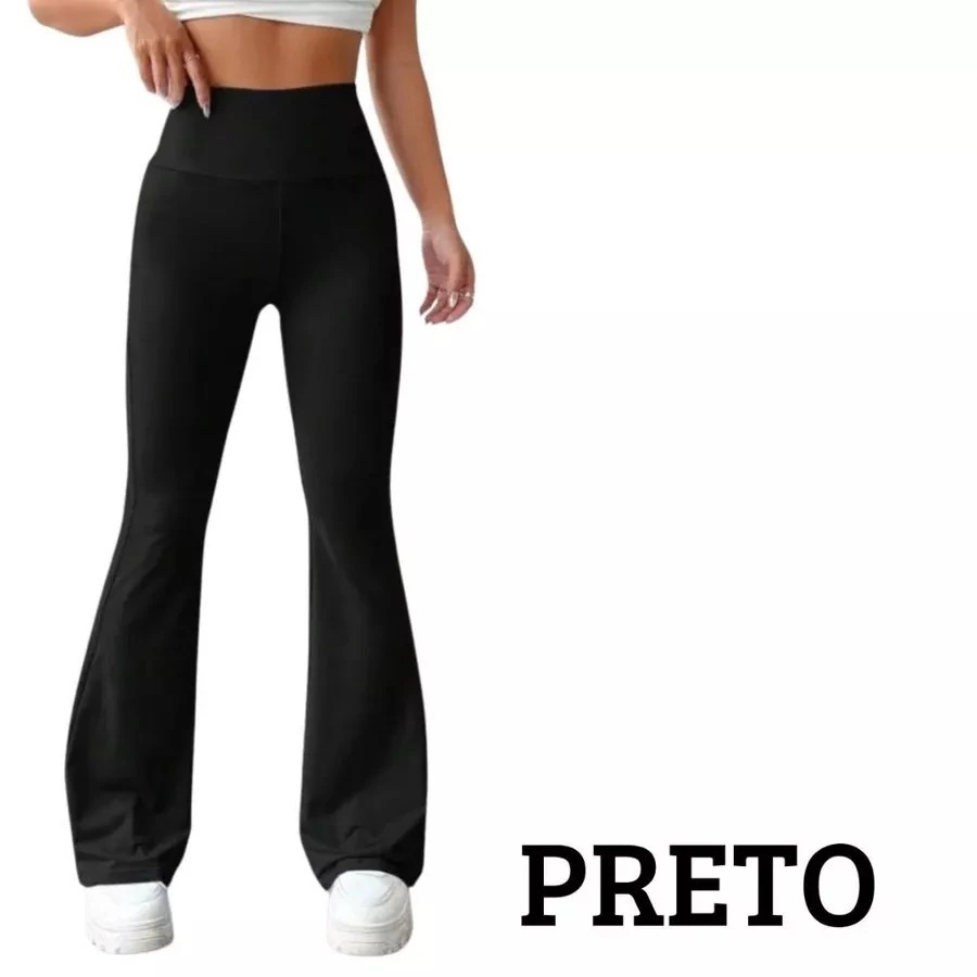 Calça Legging Bailarina Flare Modela bumbum Cintura Alta Promoção