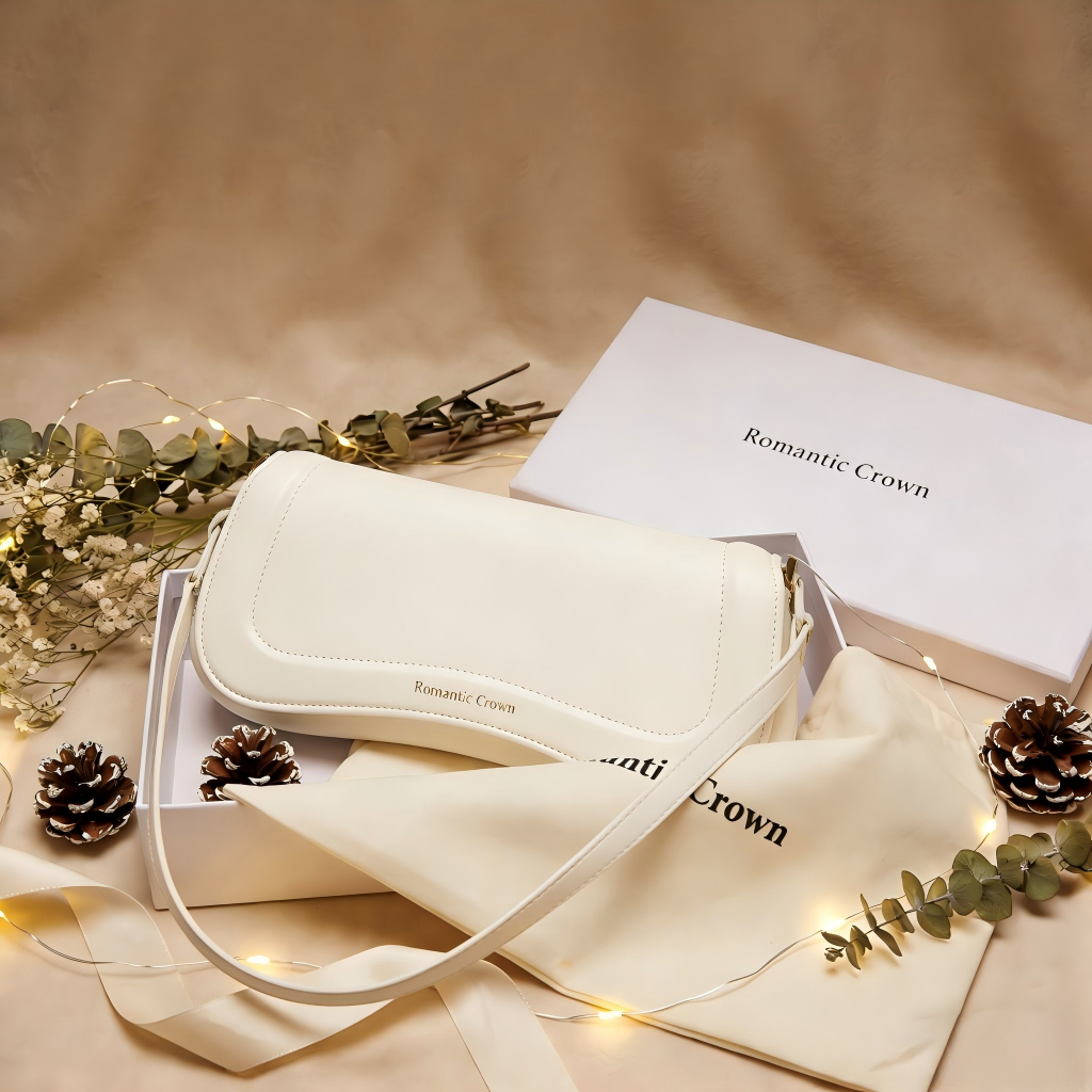 Bolsa de Ombro Feminina com Alça Ajustável, Bolsa Feminina Elegante com Couro Preto, Bolsa Transversal Tiracolo Presente
