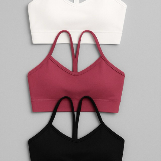 KIT TOP ALCINHA 3 PEÇAS SUPLEX COM BOJO