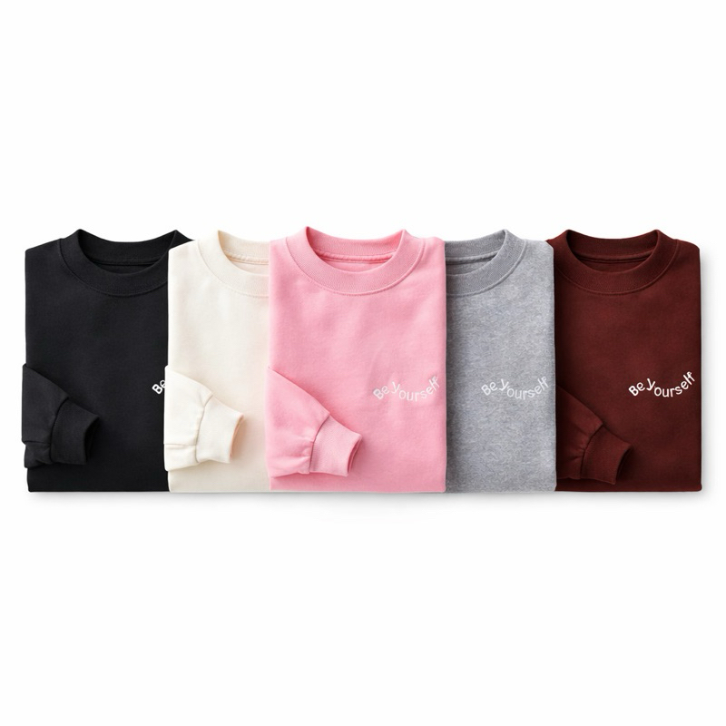 Kit 2 Blusa de Frio Feminino Cropped Moletom Bordado Felpudo Algodão Casaco Flanelado Moletom Bordado