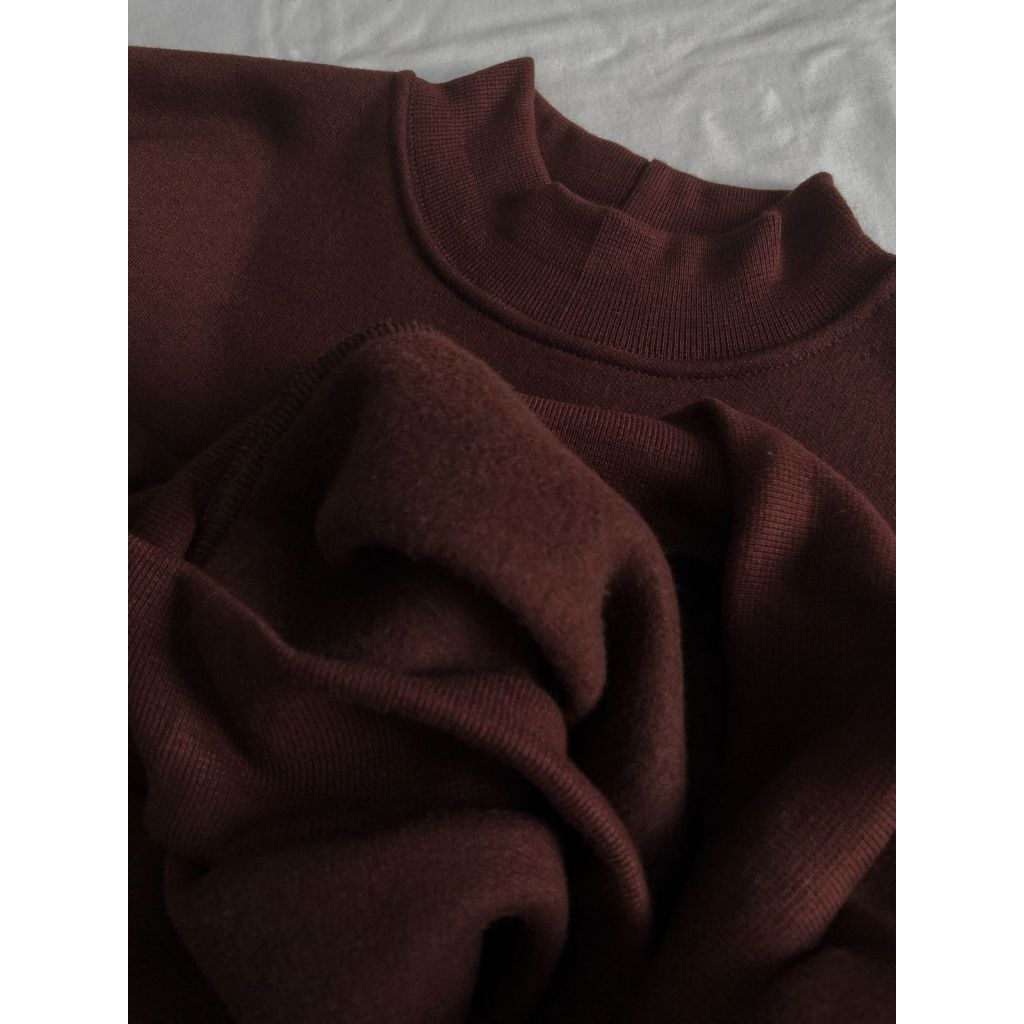Moleton feminino gola alta conforto caimento solto e elegante outono/inverno