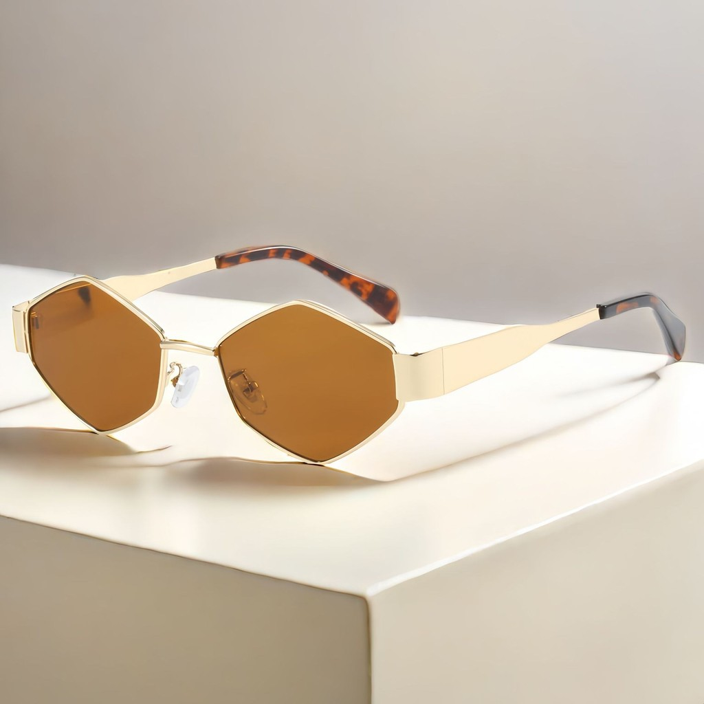 Óculos de Sol Feminino Moda Retrô Proteção UV Lente Premium